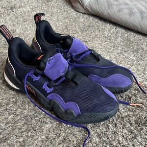 adidas Black and Purple Athletic Shoes